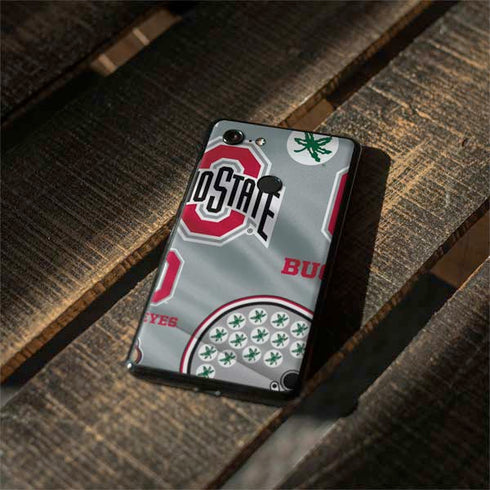 Ohio State University Pattern Google Pixel 3 Skin